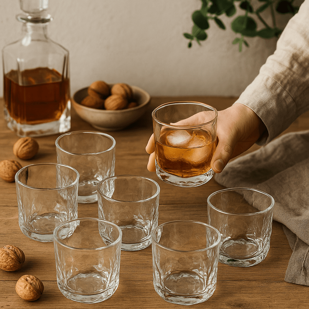 Conjunto de 6 Copos para Whisky 185ml alidolado