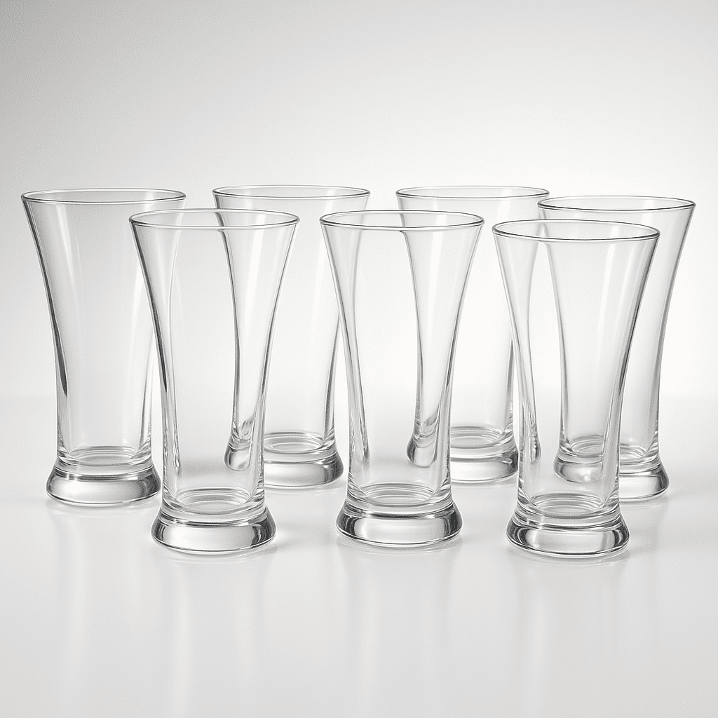 Conjunto de 6 Copos de Vidro 350ml alidolado
