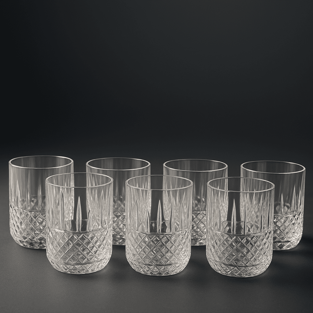 Conjunto de 6 Copos de Vidro 390ml alidolado