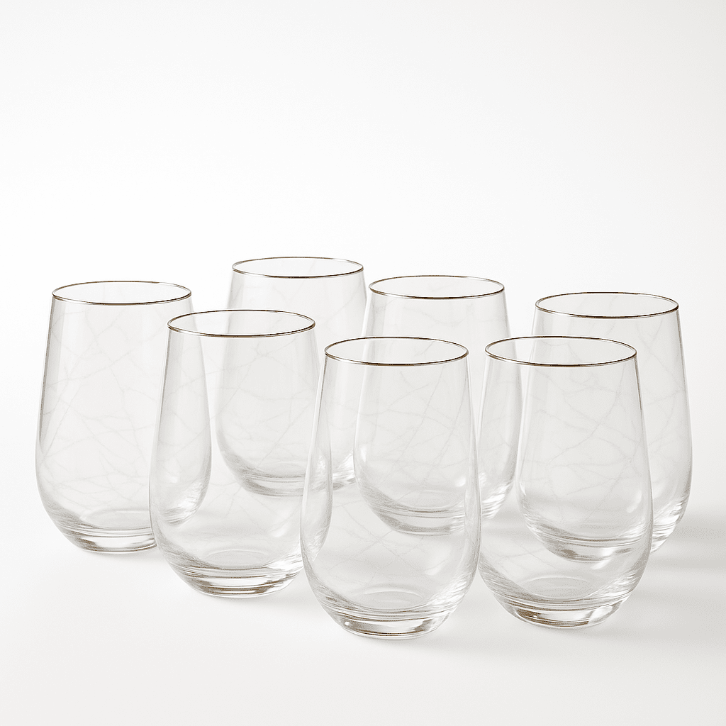Conjunto de 6 Copos de Vidro 525ml alidolado