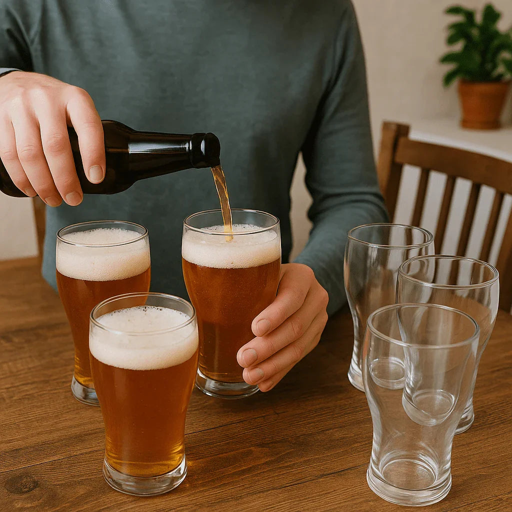 Copo Tradicional de Vidro 540ml com Design Curvado - 6 peças alidolado