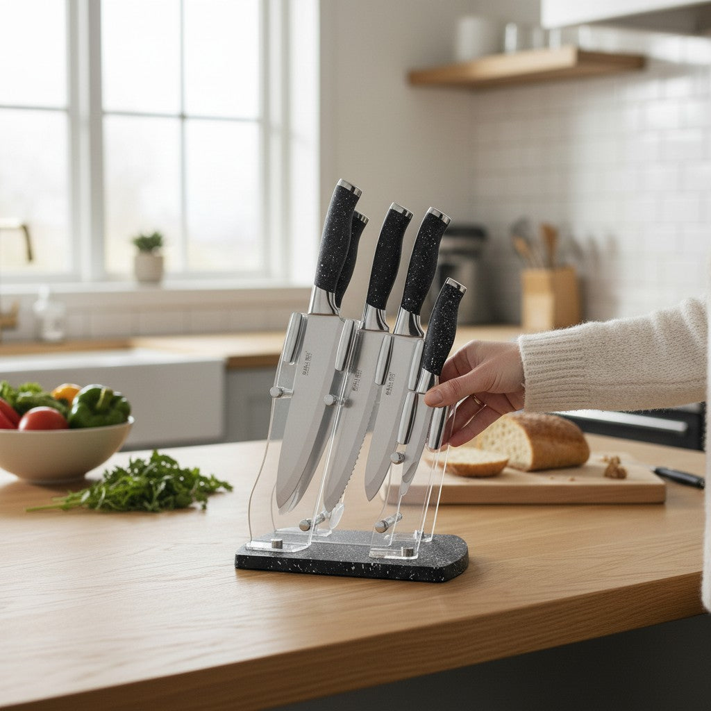 Faqueiro Profissional com Suporte Moderno Alidolado