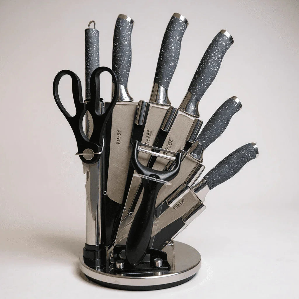 Faqueiro Profissional com Suporte Giratório Decorativo alidolado