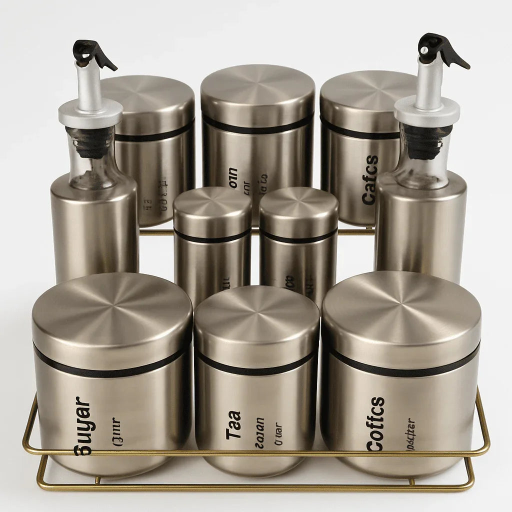 Porta-Temperos Organizador em Inox alidolado