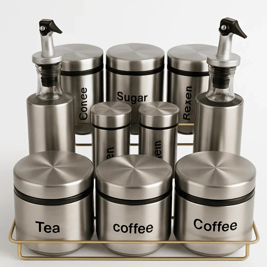 Porta-Temperos Organizador em Inox alidolado
