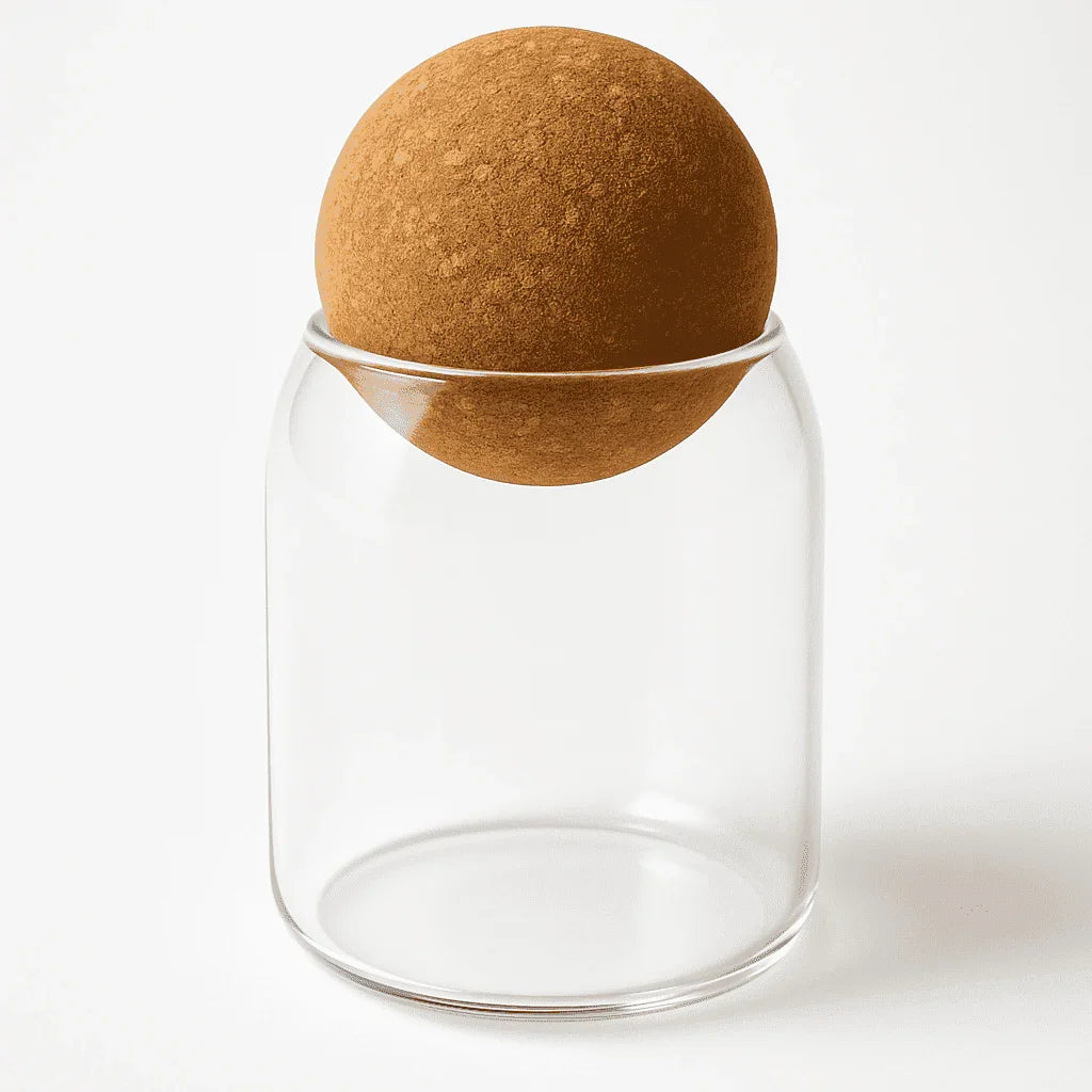 Pote de Vidro com Tampa de Cortiça – 500ml alidolado