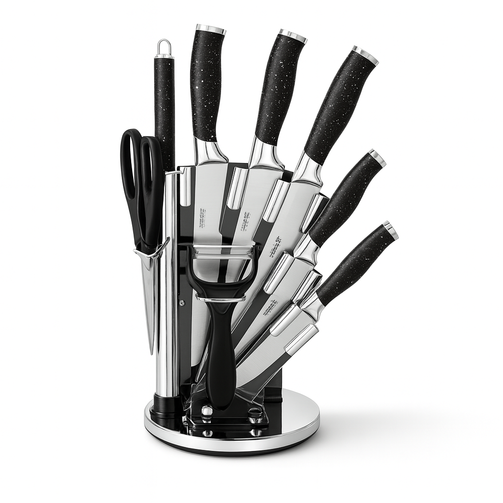 Faqueiro Profissional com Suporte Giratório Decorativo Alidolado