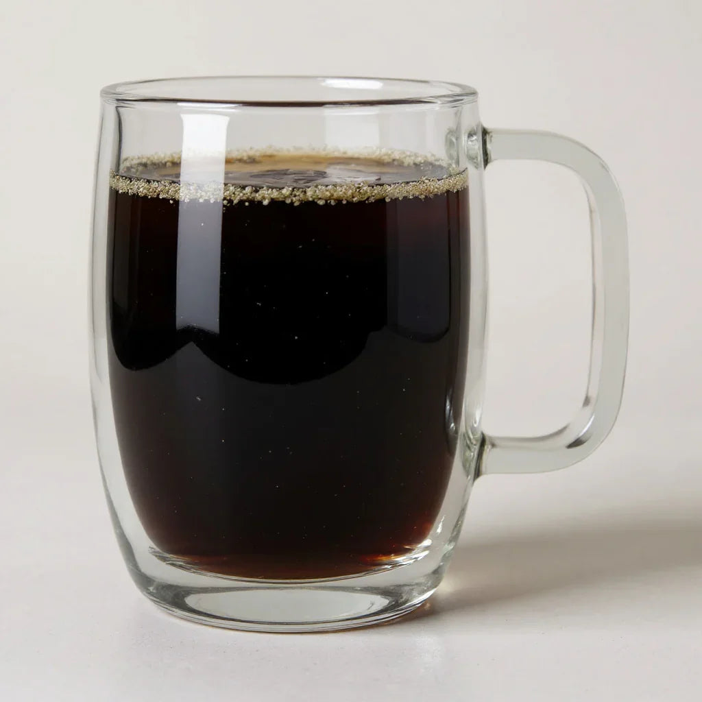 Caneca de Vidro Transparente com Alça