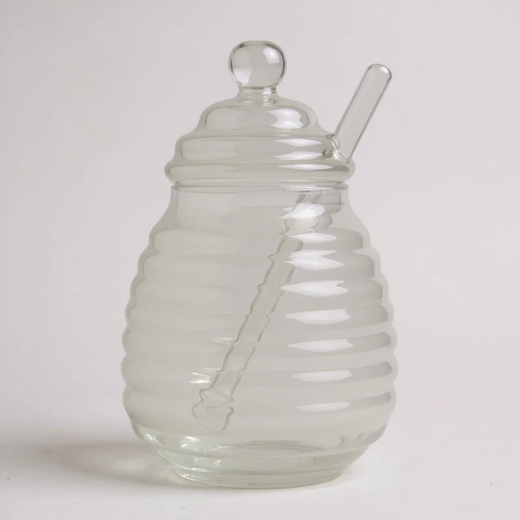 Meleira de Vidro com Colher – 380 ml