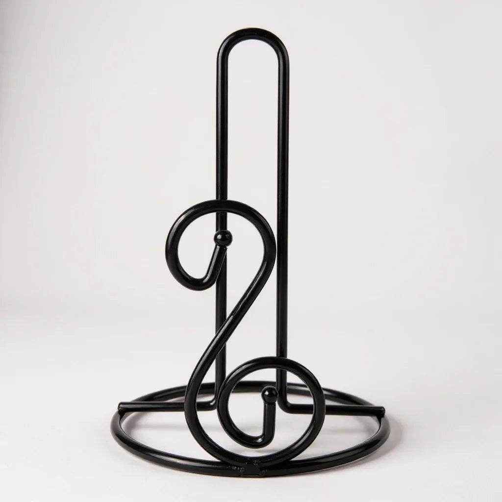 Suporte para Papel Toalha em Metal – Cor Preto, 1 unidade - Alidolado