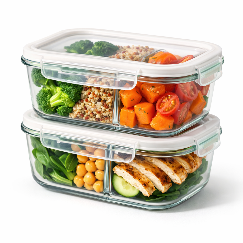 KITs Pote de Vidro Hermético 640 ML AliDoLado – Clean & Healthy Collection