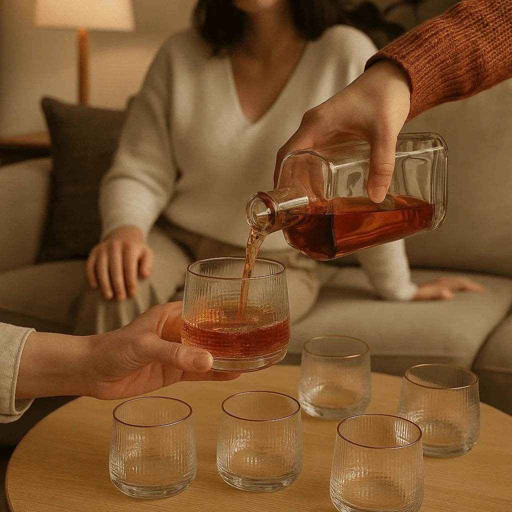 Conjunto de 6 Copos Giratório com Fundo Arredondado 170ml Alidolado
