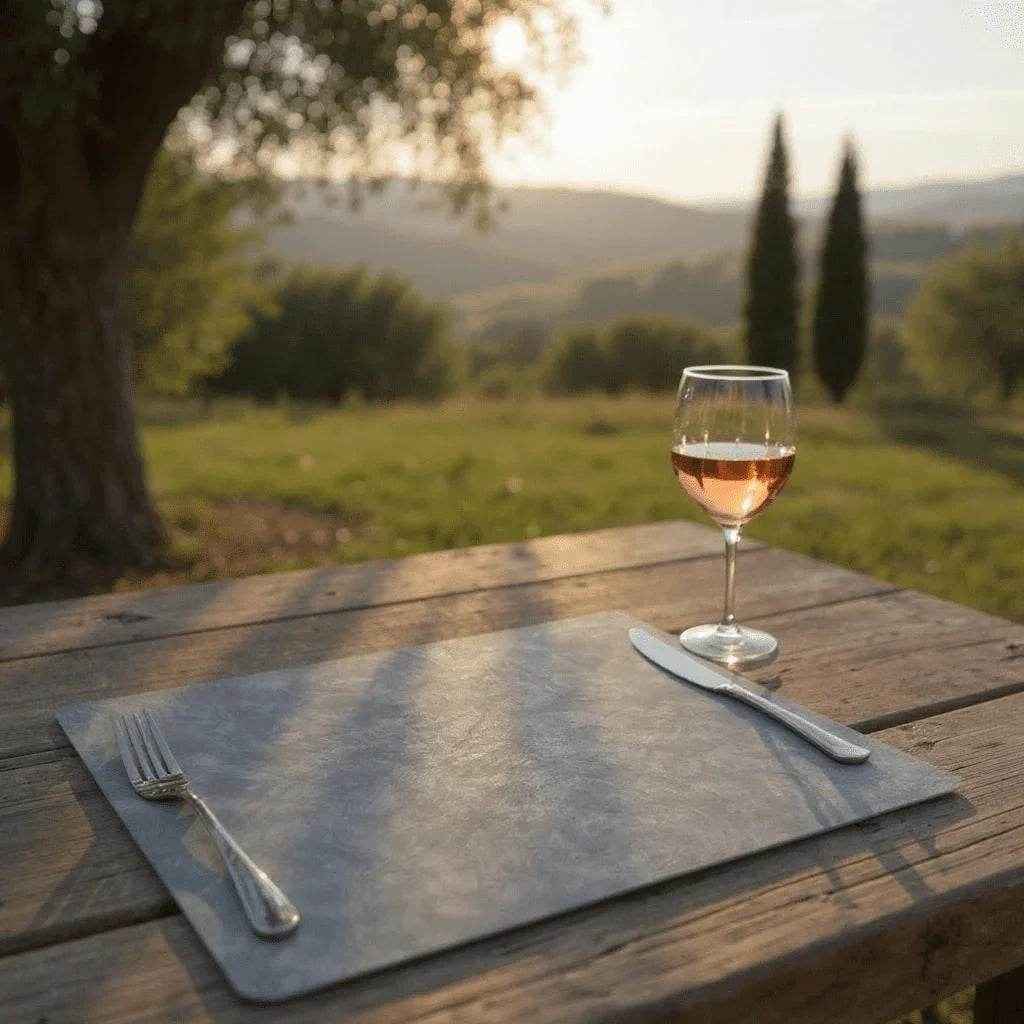 Kit 6 Jogos Americanos Retangular Couro Sintético Alidolado