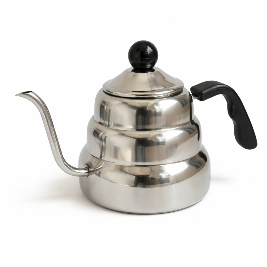 Chaleira Inox Bico Fino Bico de Ganso 1000ml para Café Aço Inoxidável