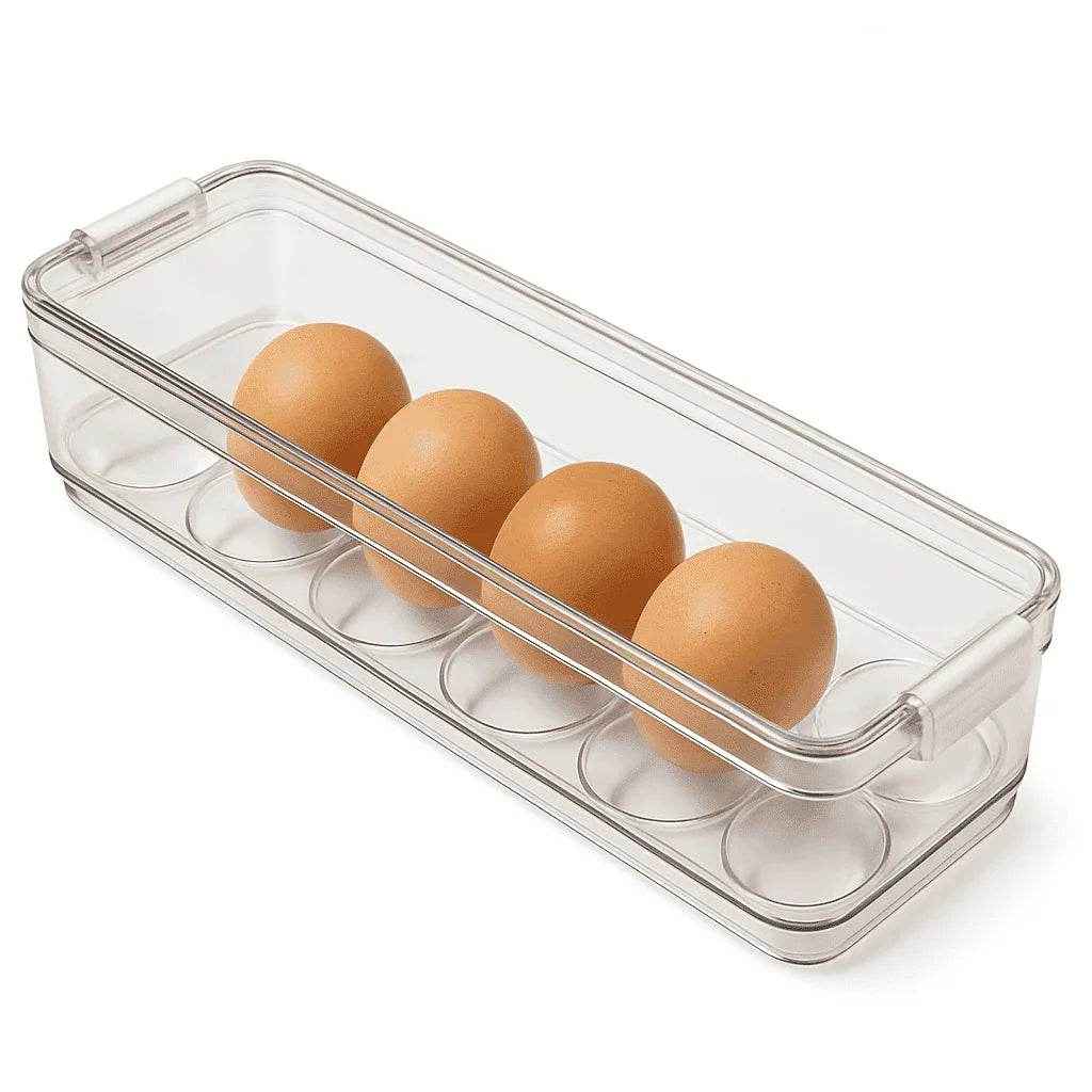 Organizador de Ovos para Geladeira com Tampa Alidolado