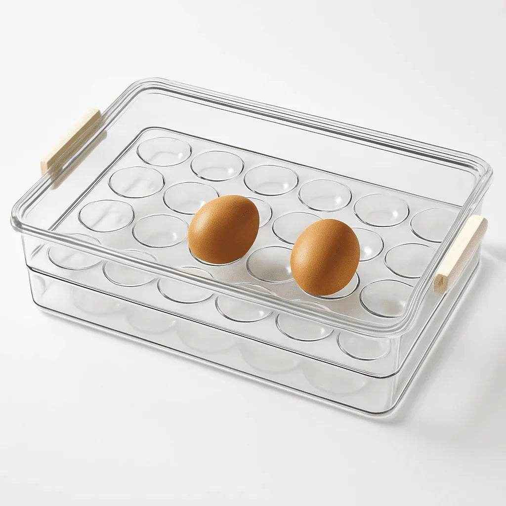 Organizador de Ovos para Geladeira com Tampa Alidolado