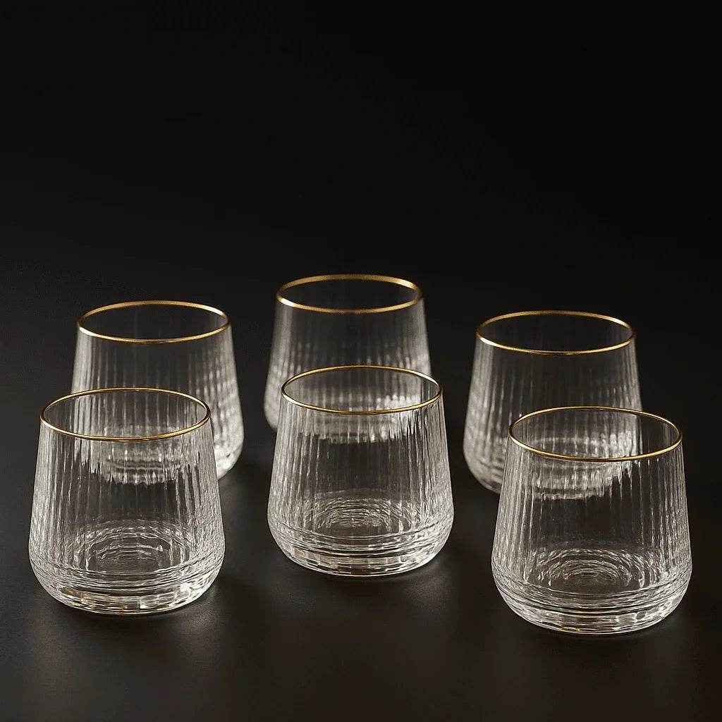 Conjunto de 6 Copos Giratório com Fundo Arredondado 170ml Alidolado